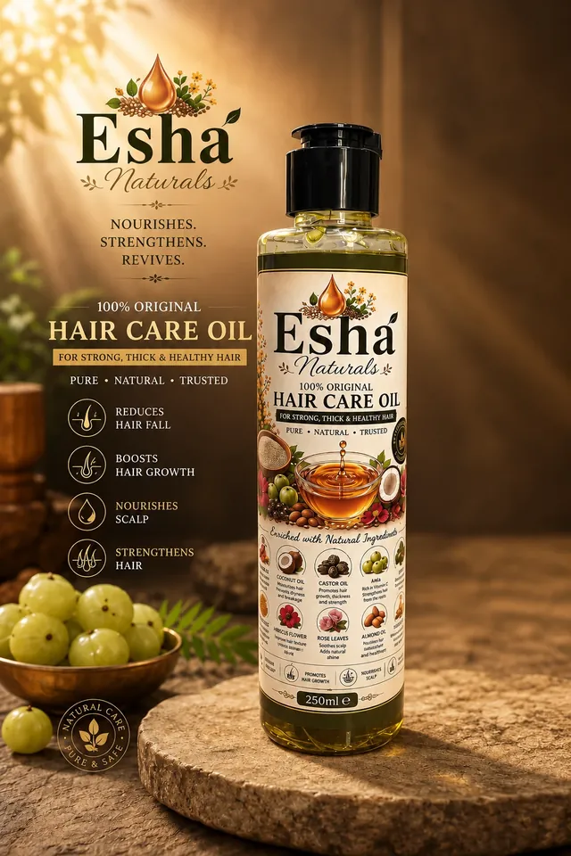Esha Naturals Hair Care Oil poster