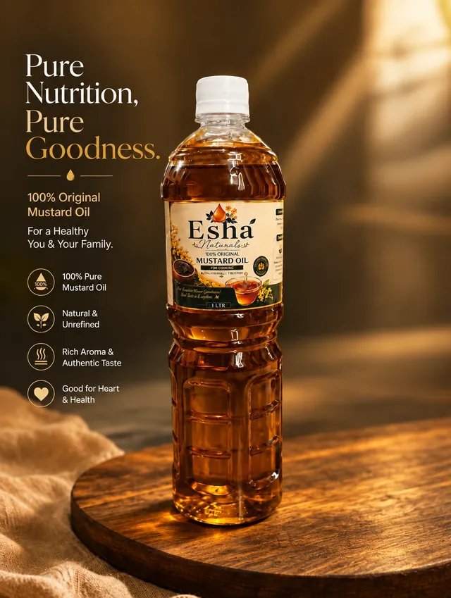 Esha Naturals Mustard Oil poster
