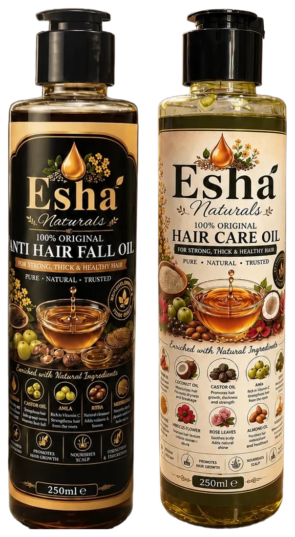 Esha Naturals Hair Oil Bundle 2 × 250 ml